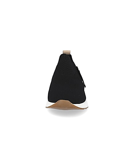 360 degree animation of product Black RI Sock Runner Shoes frame-21