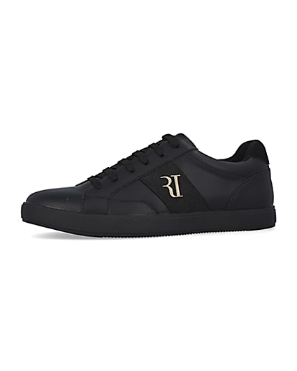 360 degree animation of product Black RI Stripe Trainers frame-2