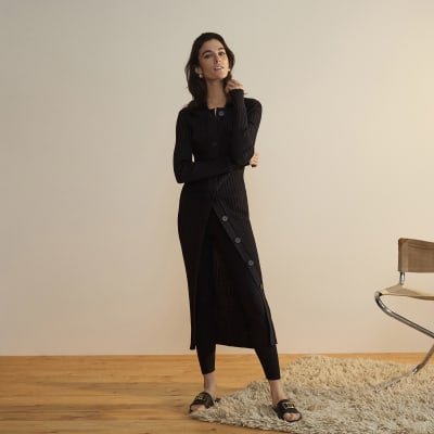 Black RI Studio knitted leggings