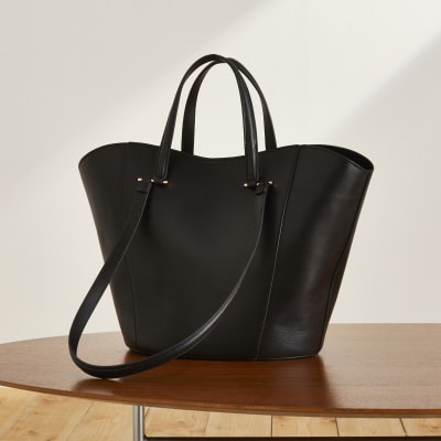 Black RI Studio leather tote handbag