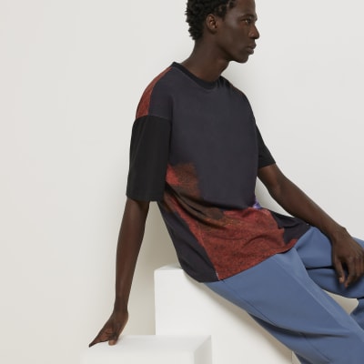 Black Ri Studio Oversized fit print t-shirt