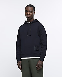Black RI Studio Regular fit hoodie