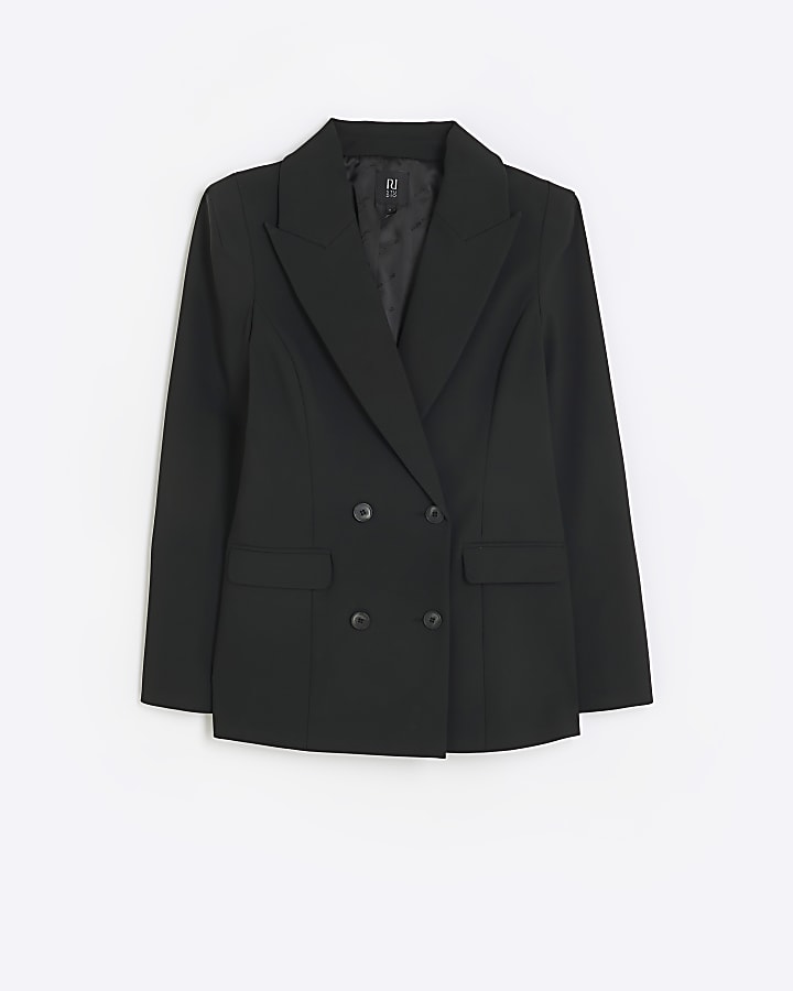 Black RI Studio tailored long sleeve blazer