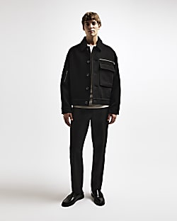 Black RI Studio Utility Wool blend Jacket