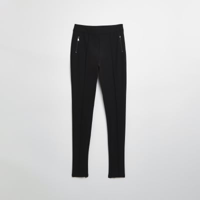 Black RI studio zip up leggings