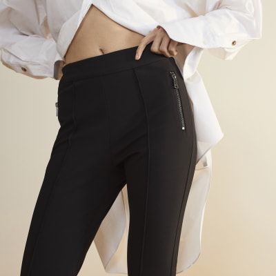 Black RI studio zip up leggings