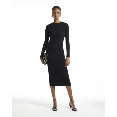 river island black bodycon dress Dresses | Long Sleeve & Midi Bodycon Dresses Rose Gold Bridesmaids Dress