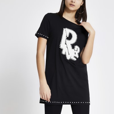 Black River embellished oversized T-shirt