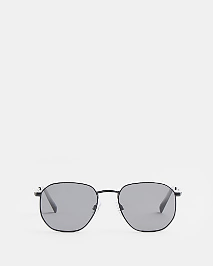 Black River embossed round frame sunglasses