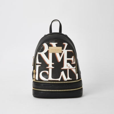 river island black rucksack