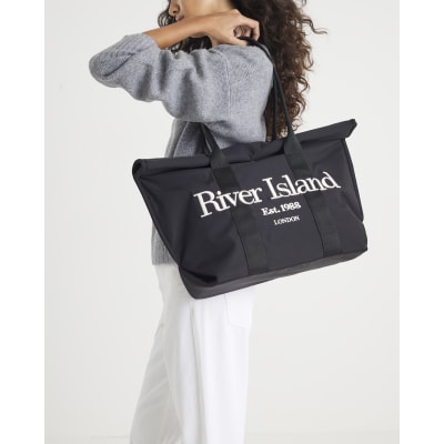 Black Roll Top Holdall Bag