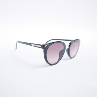 Black round sunglasses River Island
