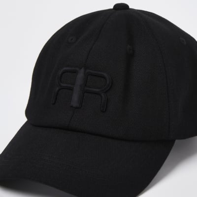 Black 'RR' embroidered cap