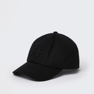 Black 'RR' embroidered cap
