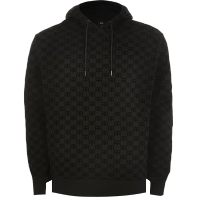 river island black hoodie