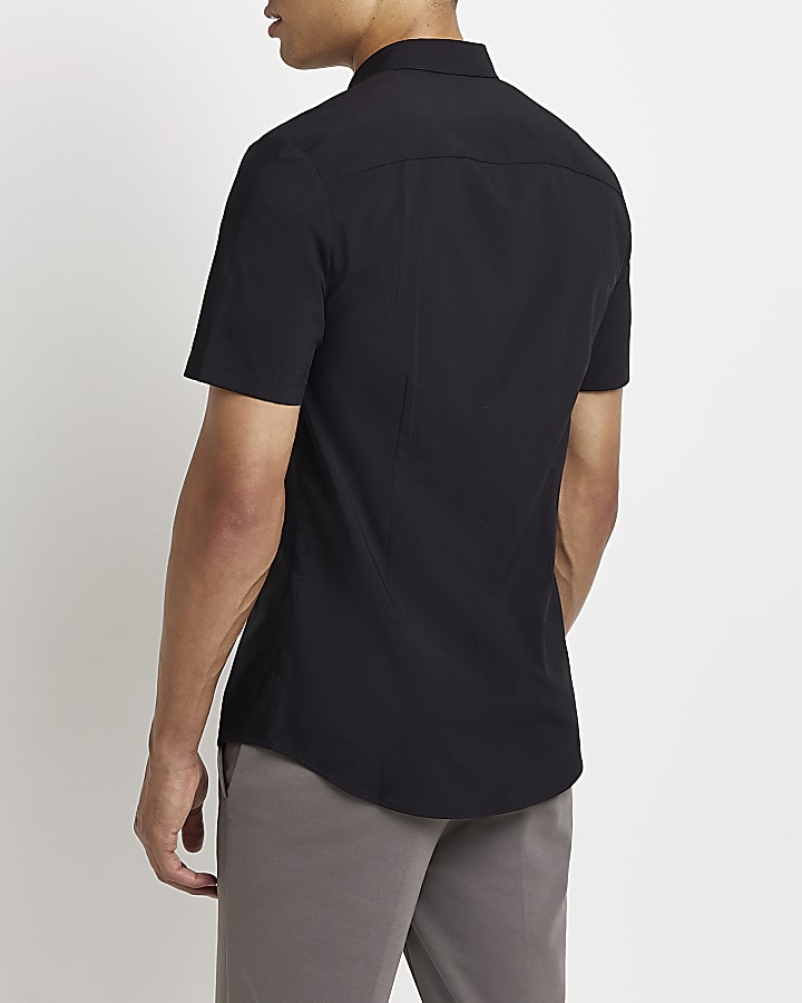 Black RR Muscle fit short sleeve shirt