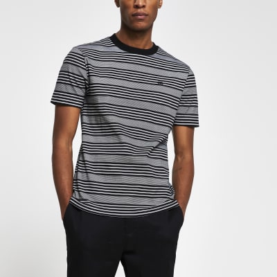 black and white striped shirt river island