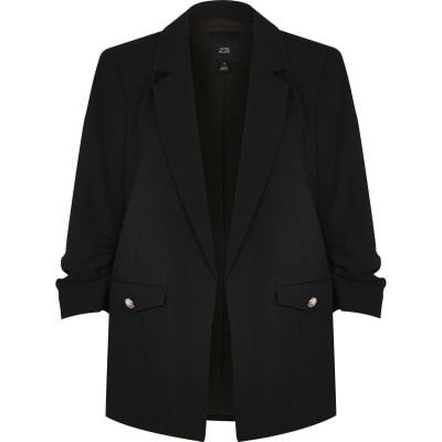 river island black blazer