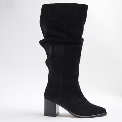 River island suede boots top