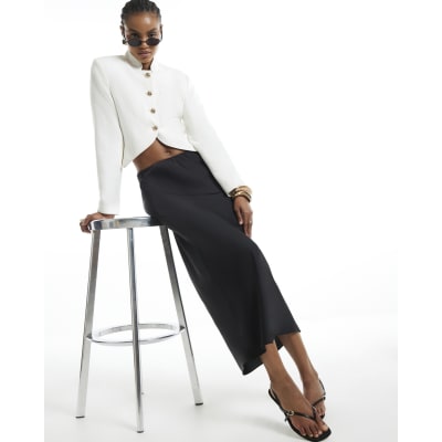 Satin Bias Maxi Skirt