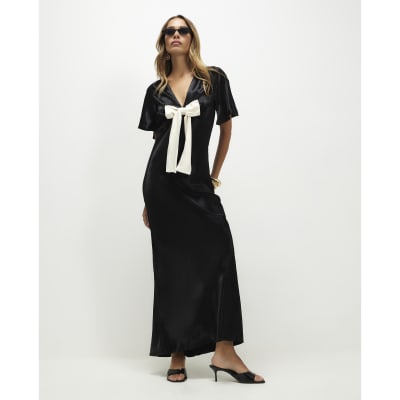 river island black beach dress Maxi Dresses | Long Sleeve Black Maxi Dresses Prettylittlething Dresses | Pretty Size:Medium | Large Dark Champagne