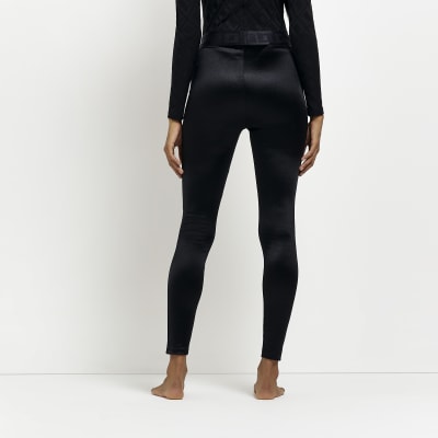 Satin Black Women's Leggings