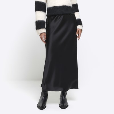 Black vinyl skirt outlet river island