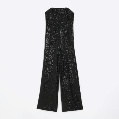 River island sequin jumpsuit clearance