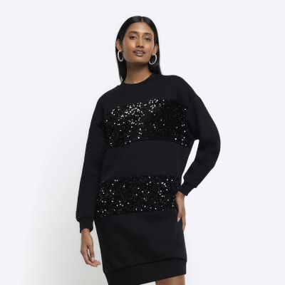 Sequin 2025 sweatshirt dress