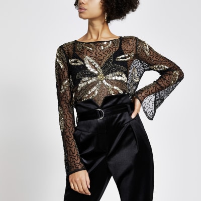 sequin sheer