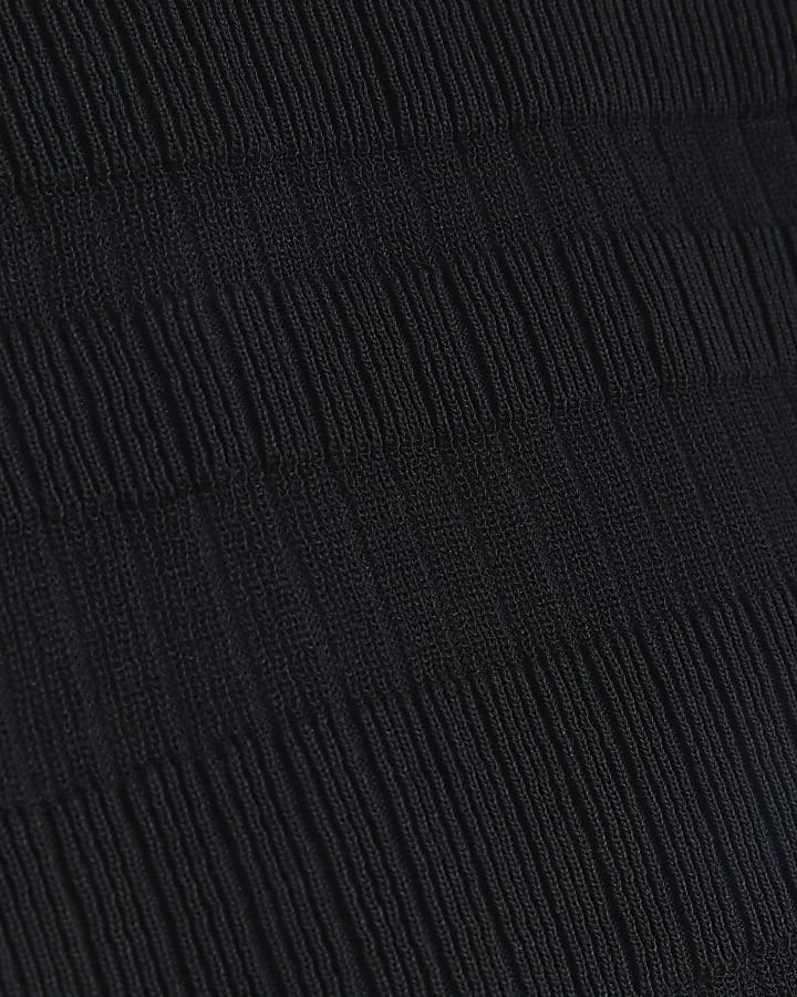 Black sheer stripe top