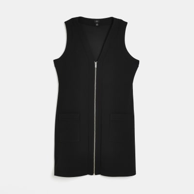 Black shift mini dress