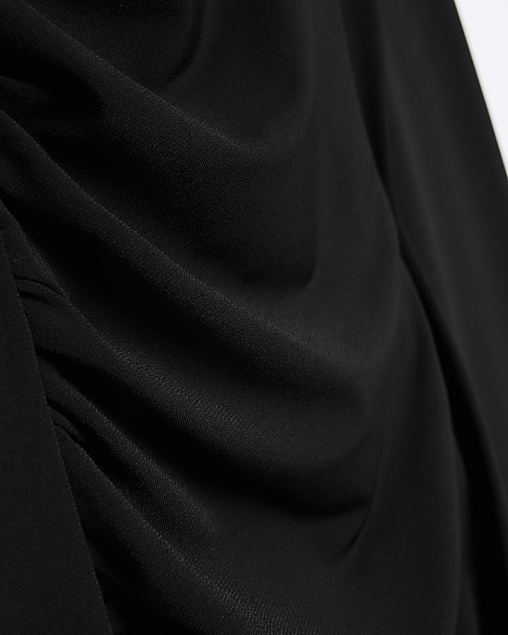 Black Shirt Midi dress