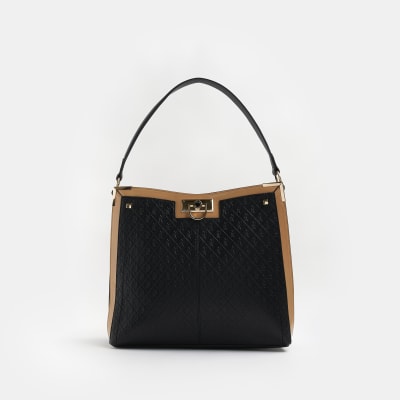 Black shopper bag River Island