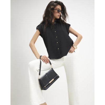 Short Sleeve Crepe Shirt