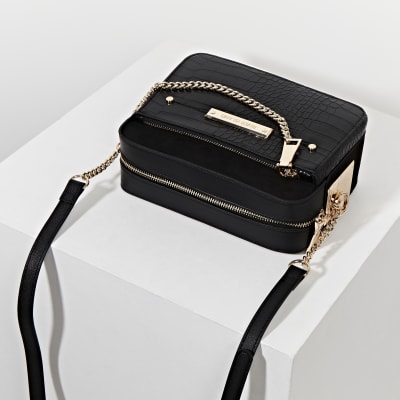 black side purse