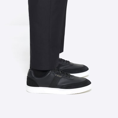 Black skater trainers River Island