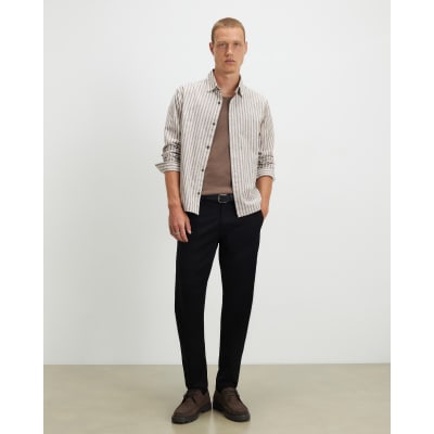 Black Skinny Fit Chino Trousers