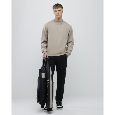 Black Skinny Fit Multi-Pocket Cargo Trousers