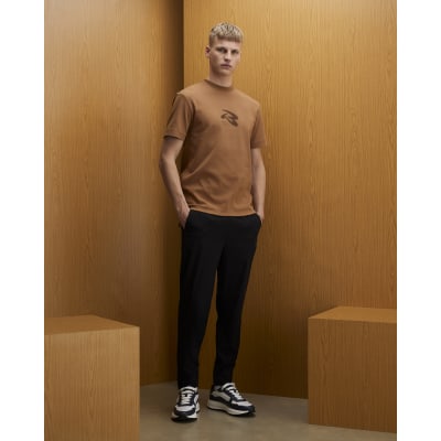 Black Skinny Fit Stretch Active Trousers