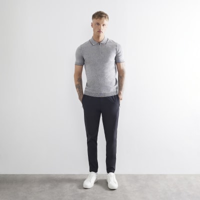 Black Skinny Fit Stretch Trousers
