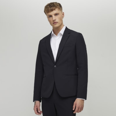 Black Skinny Fit Suit Jacket
