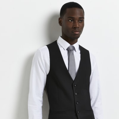 Black skinny clearance waistcoat