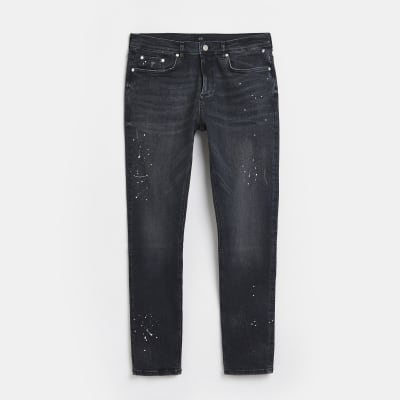 river island paint splatter jeans