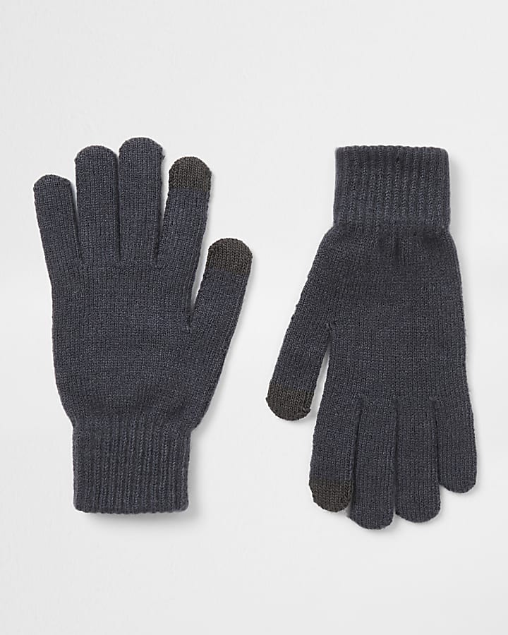Black slate gloves