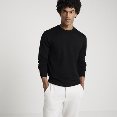 Black jumper river island best sale