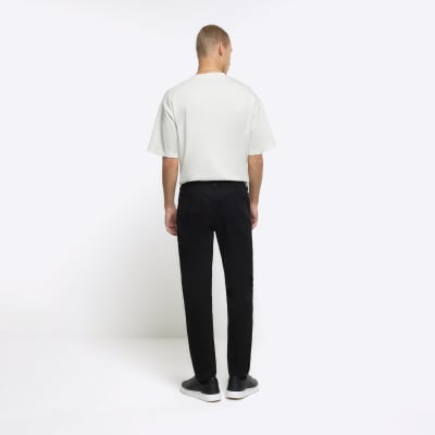 Black slim fit jeans River Island
