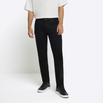 Black slim fit jeans River Island