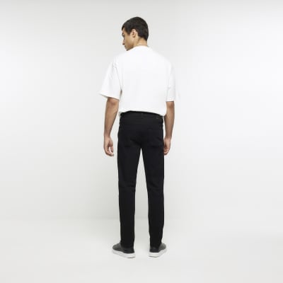 Black slim fit jeans River Island