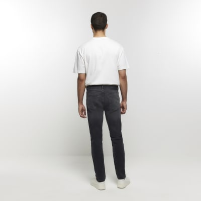 Black slim fit jeans River Island
